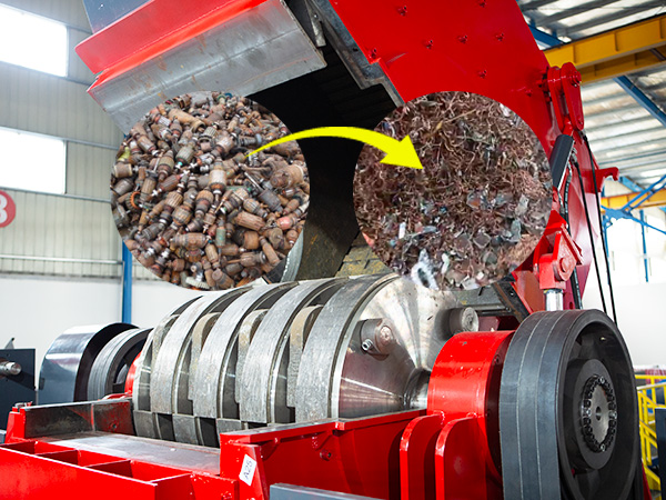 Trituradora ENERPAT para viejos motores de aluminio