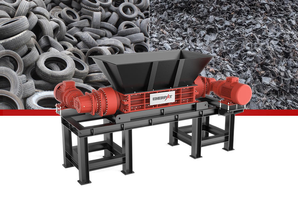 Enerpat Tyre Shredding Machine instalado en Mansfield Texas